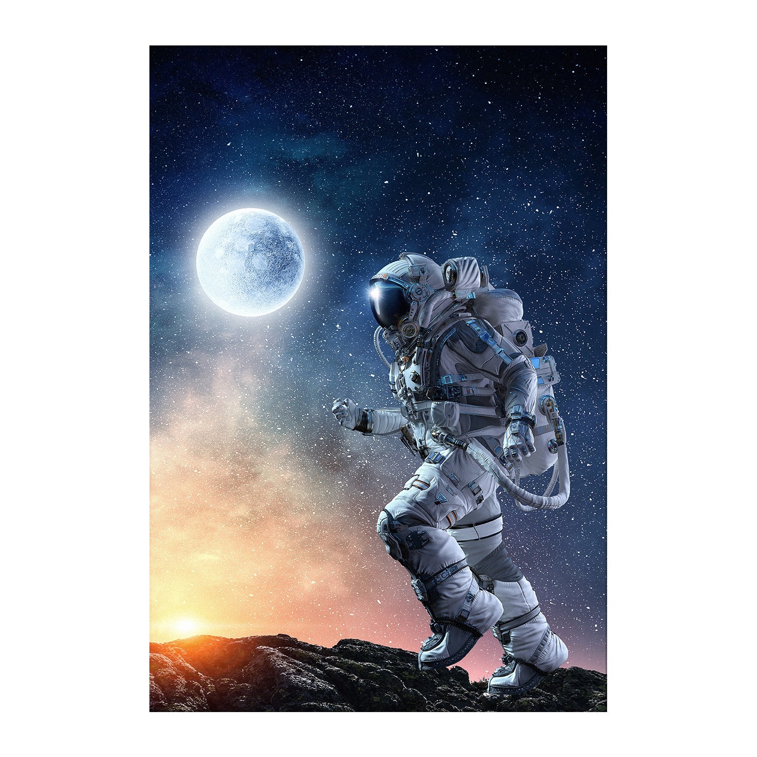 

Стеклянная картина с 3D эффектом 3D ART-S Астронавт 990x680мм