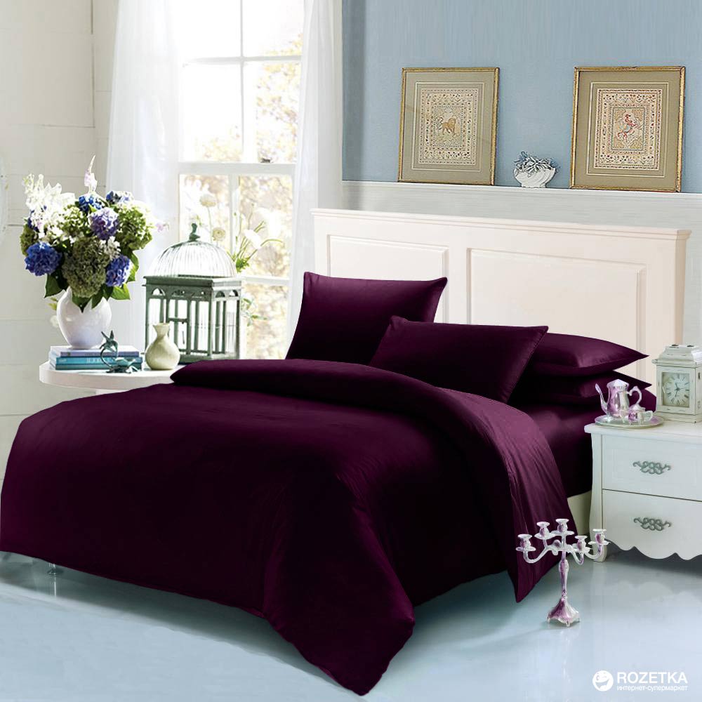 

Комплект постельного белья U-tek Home Sateen 160х220 см Dark Plum