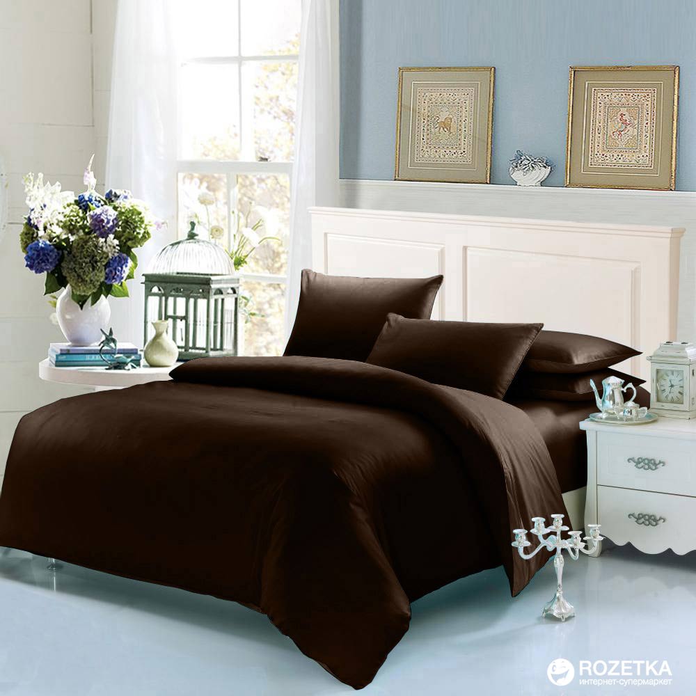 

Комплект постельного белья U-tek Home Sateen 160х220 см Dark Chocolate