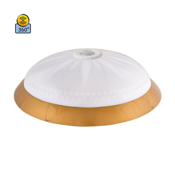 

Светильник потолочный ERKA 1149D LED-GB 24W 4200 К матовый/золото с датчиком движения