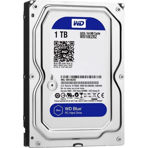 

HDD SATA 1.0TB WD Blue 5400rpm 64MB (WD10EZRZ)