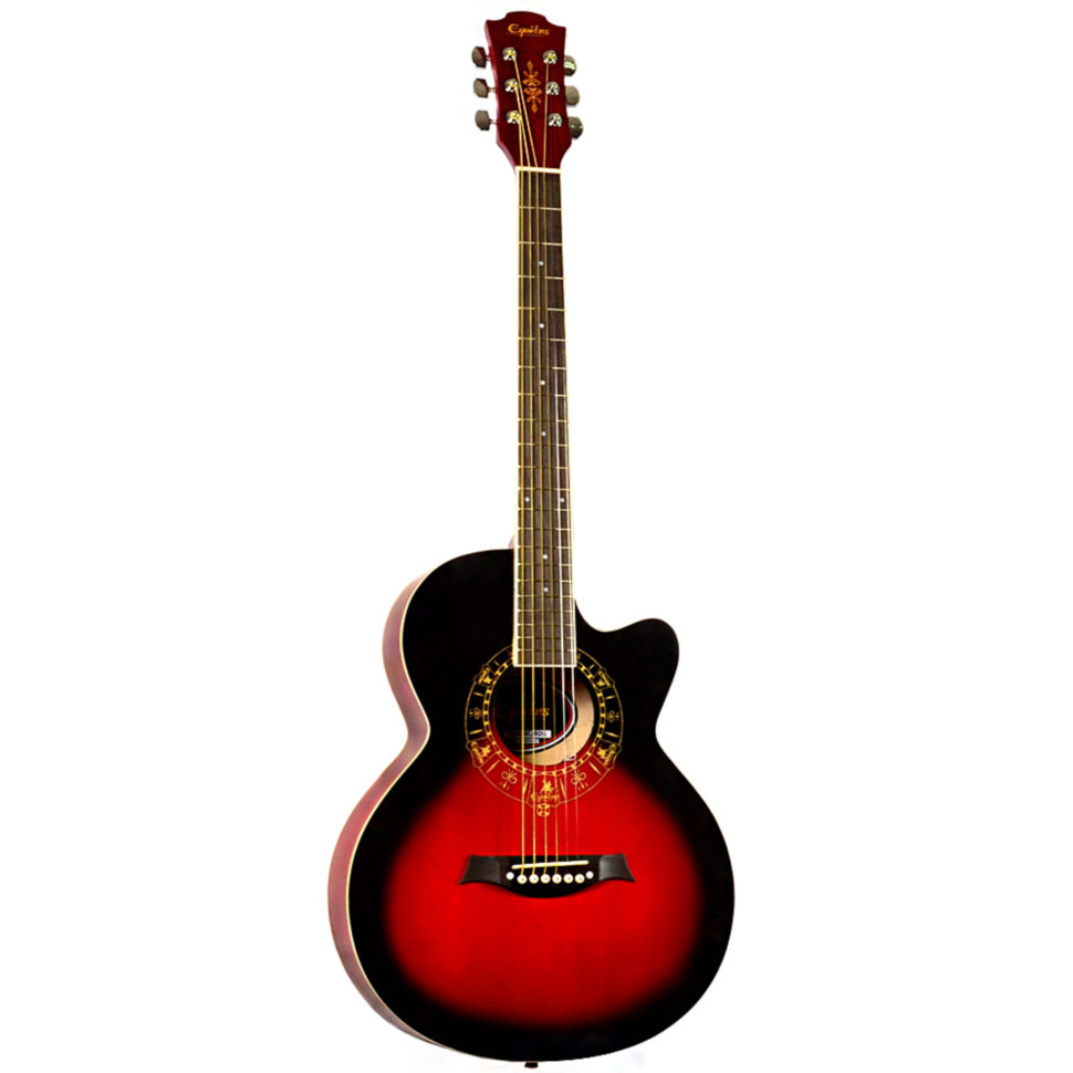 

Акустическая гитара Equites AEQ600C 38 Red Burst