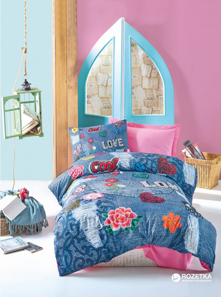 

Комплект постельного белья Cotton Box Ранфорс Kelly Pembe 160x220 см