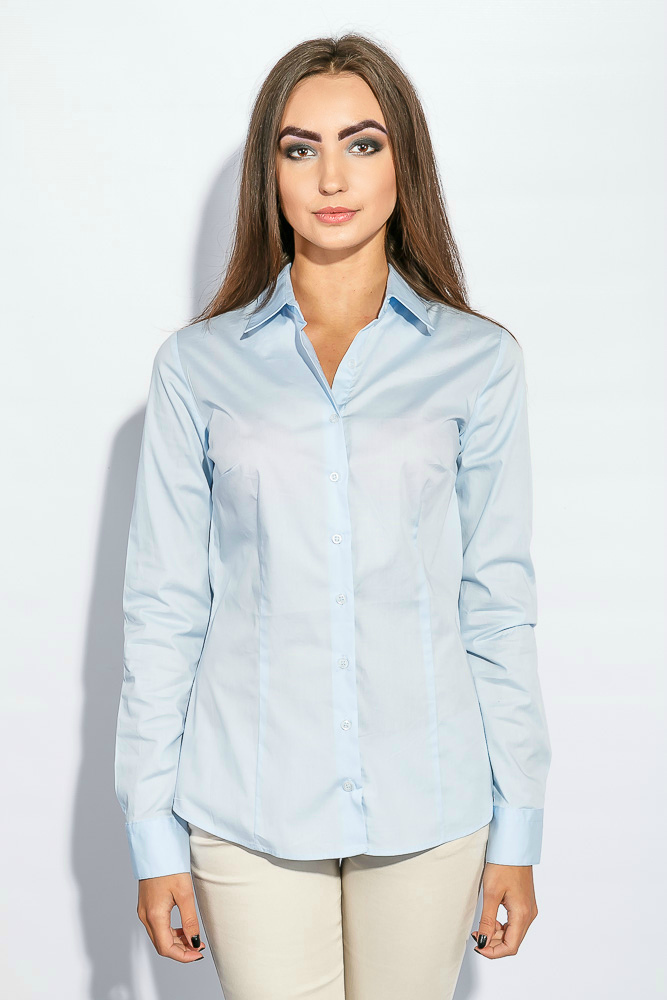 

Рубашка женская базовая Time of Style 392F004 XL Голубой