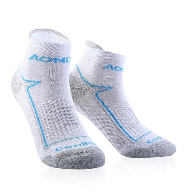 

Носки для спорта AONIJIE CoolMAX 39-42 бело-серый