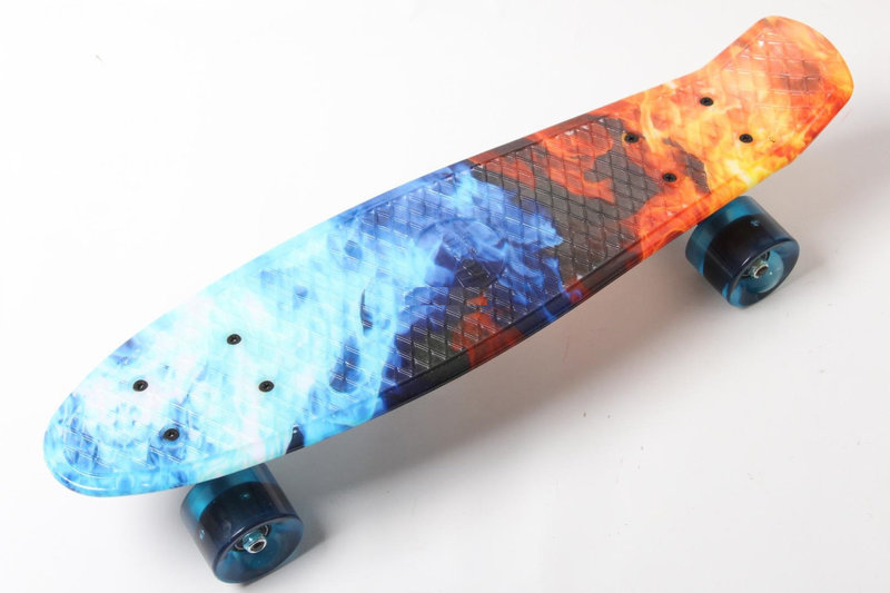 

Пенни Борд Print, Penny Board Original 22 c Рисунком Огонь и Лед Led (Огонь и Лед Led)