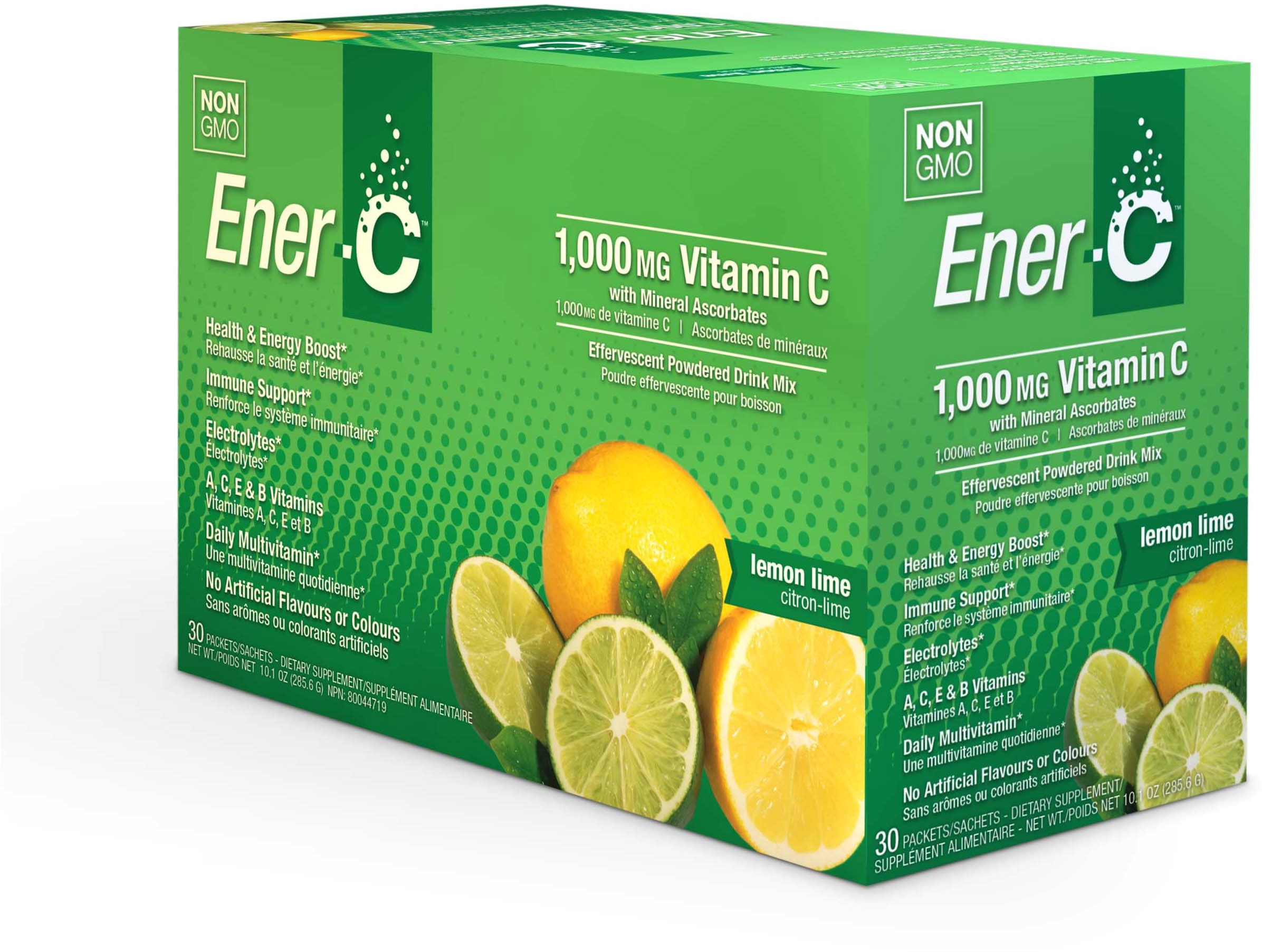 

Витамины Ener-C Vitamin C 1000 мг Лимон и Лайм 30 пакетиков (873024001014)