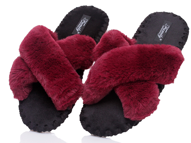 

Тапочки Family x0209-37f бордовый 40