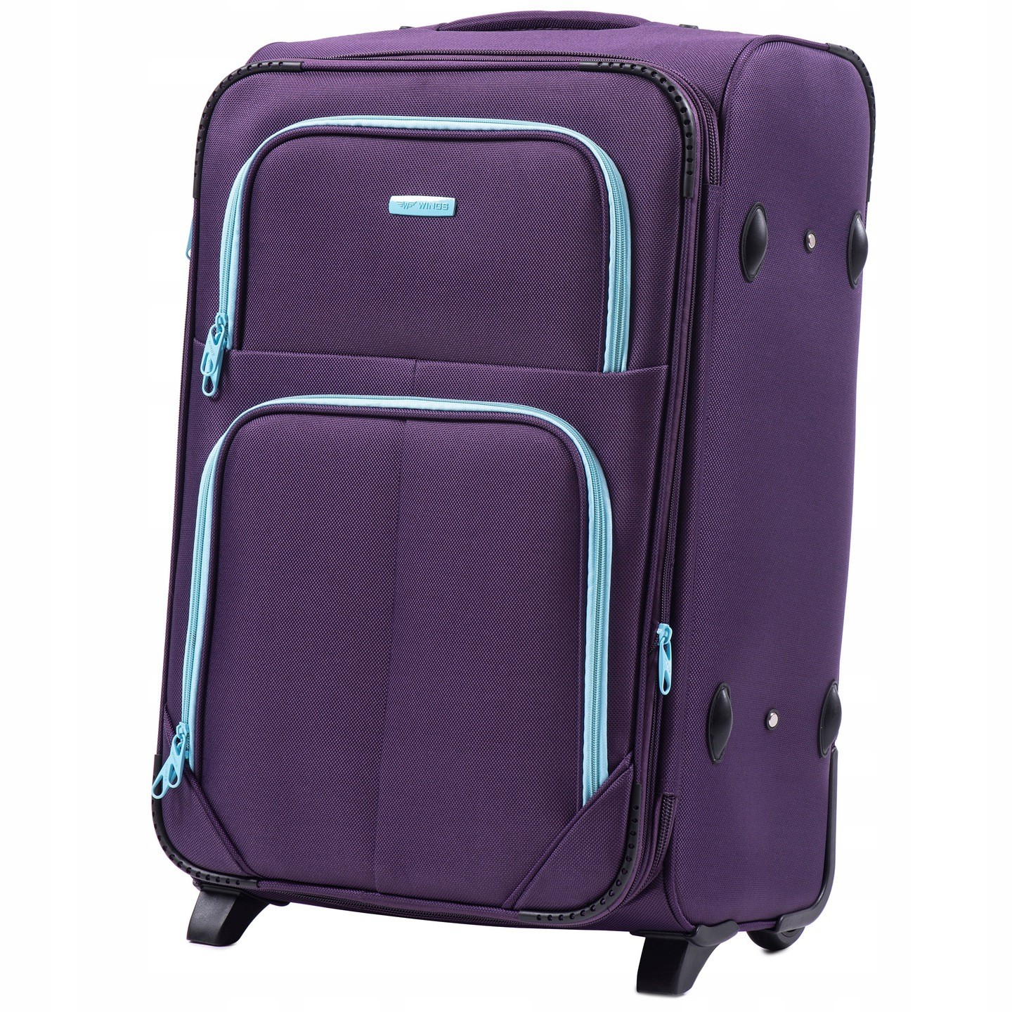 

Большой тканевый чемодан на 2 колесах Wings 214 L фиолетовый purple