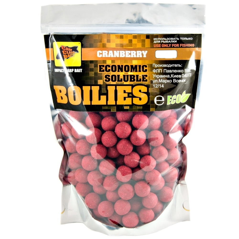 

Бойлы CCBaits Economic Soluble Cranberry 20mm 3kg (CCB002579)