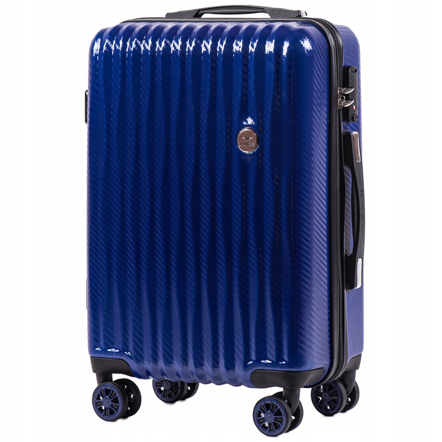 

Маленький пластиковый чемодан Wings на 4 колесах PC5223 S синий blue