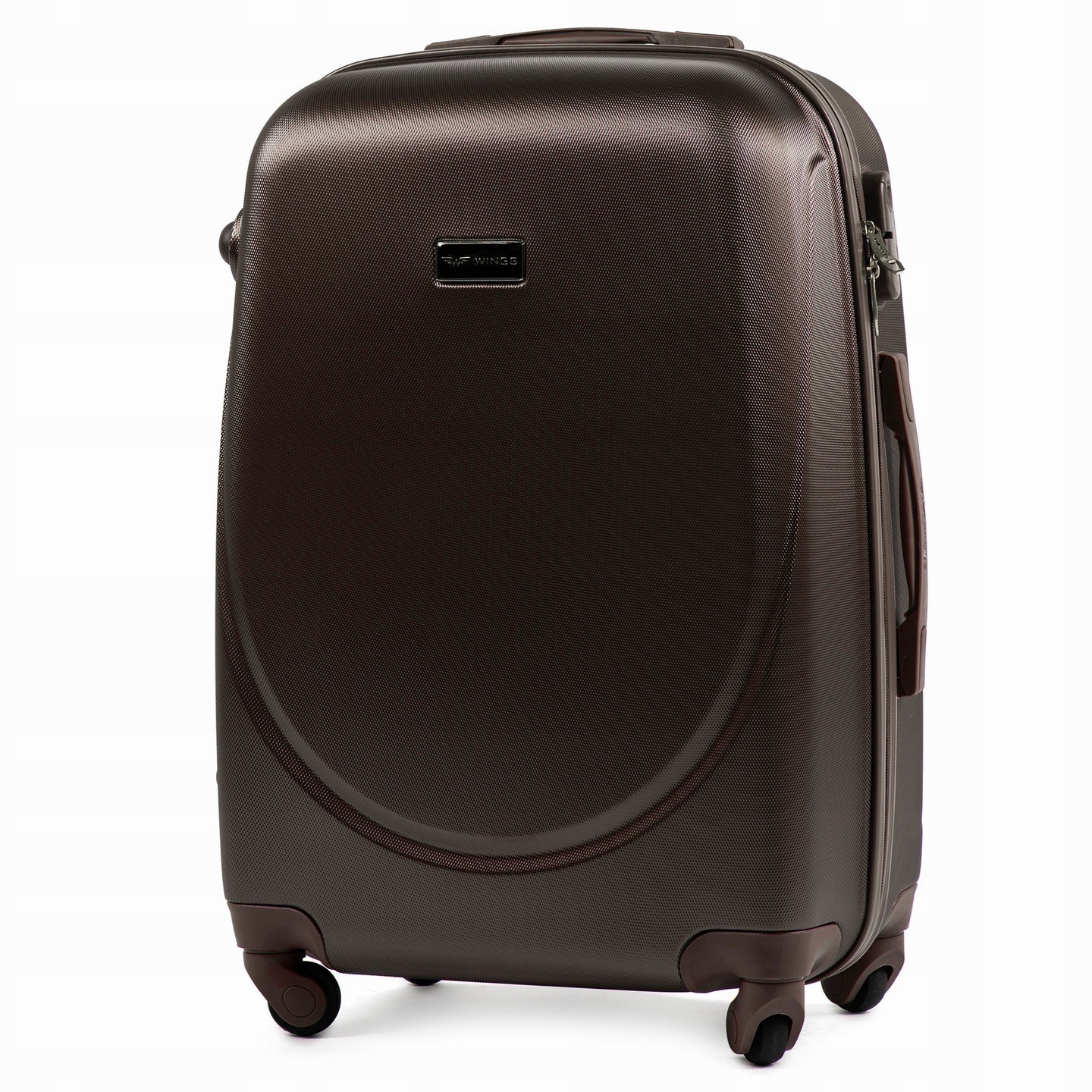 

Мини дорожный пластиковый чемодан WINGS K310 XS коричневый coffee