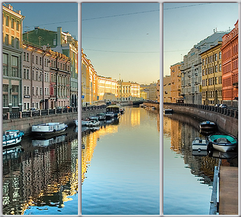 

Шкаф купе Luxe Studio Стандарт-1 Фотопечать Архитектура-16 2100x2200x600 трехдверный