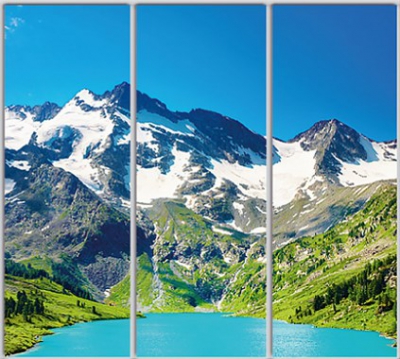 

Шкаф купе Luxe Studio Стандарт-1 Фотопечать Природа-104 2100x2300x600 трехдверный