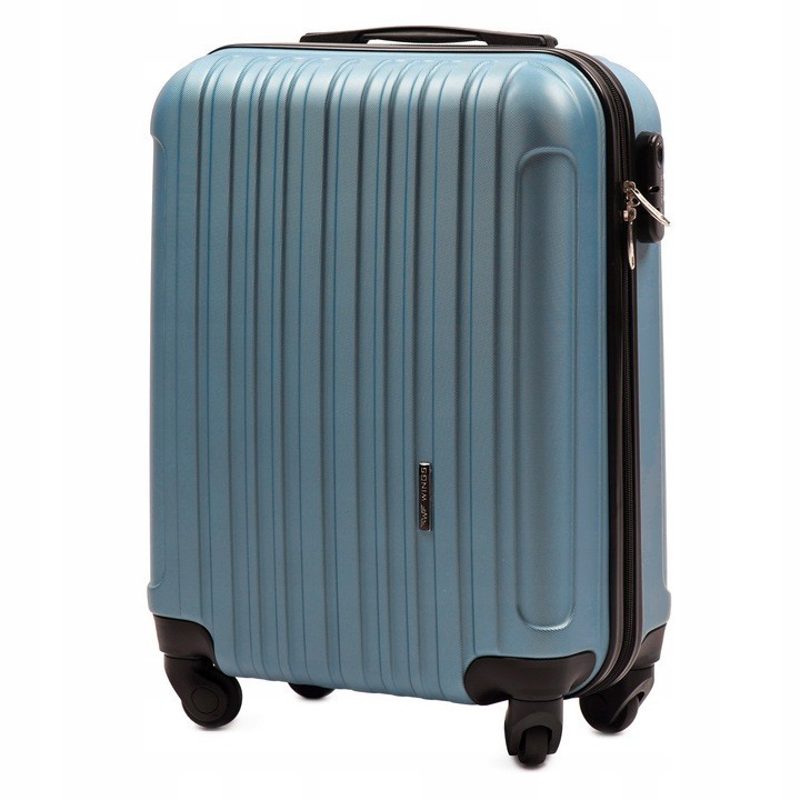 

Маленький дорожный чемодан WINGS 2011 S синий silver blue