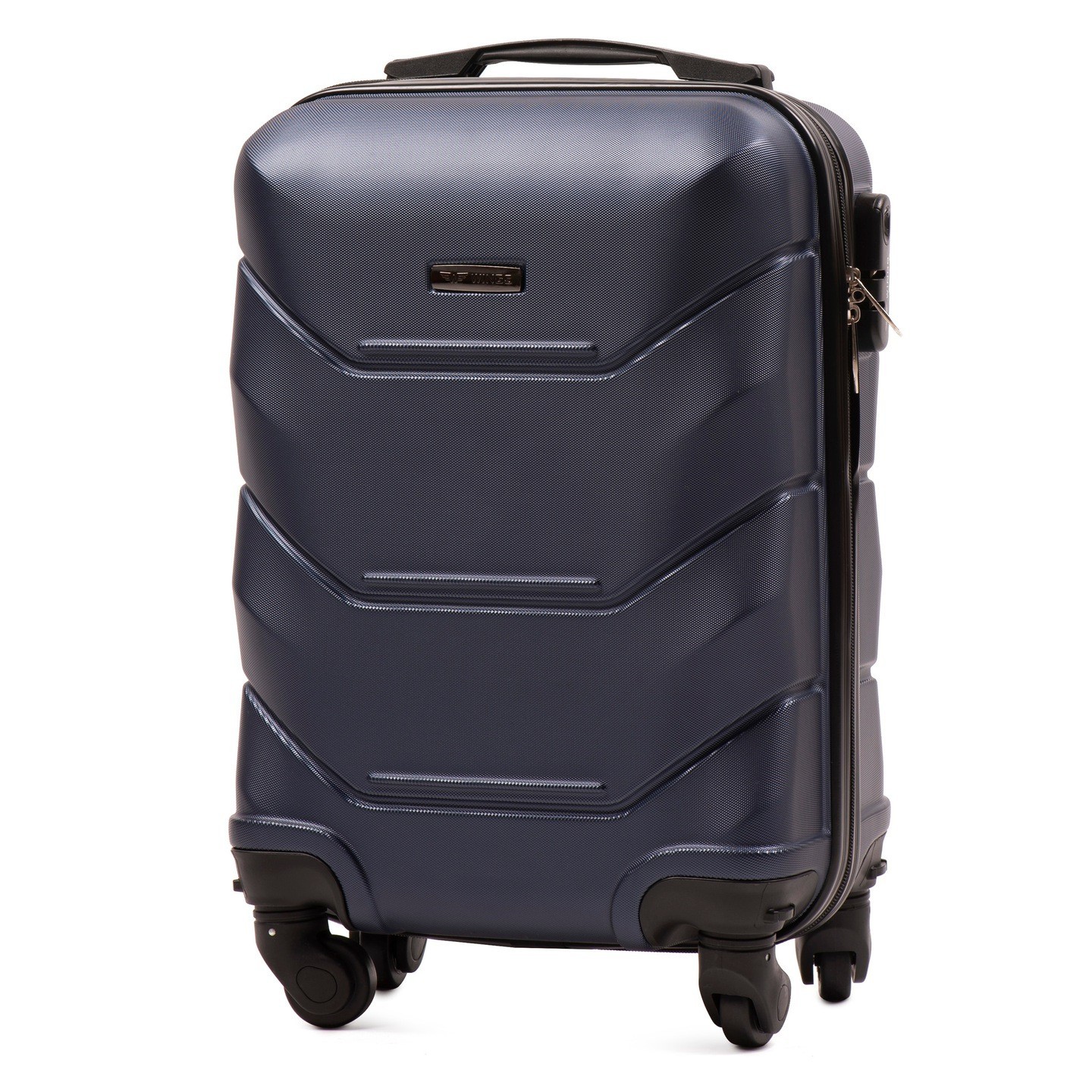 

Мини дорожный пластиковый чемодан ручная кладь WINGS 147 XS темно синий dark blue