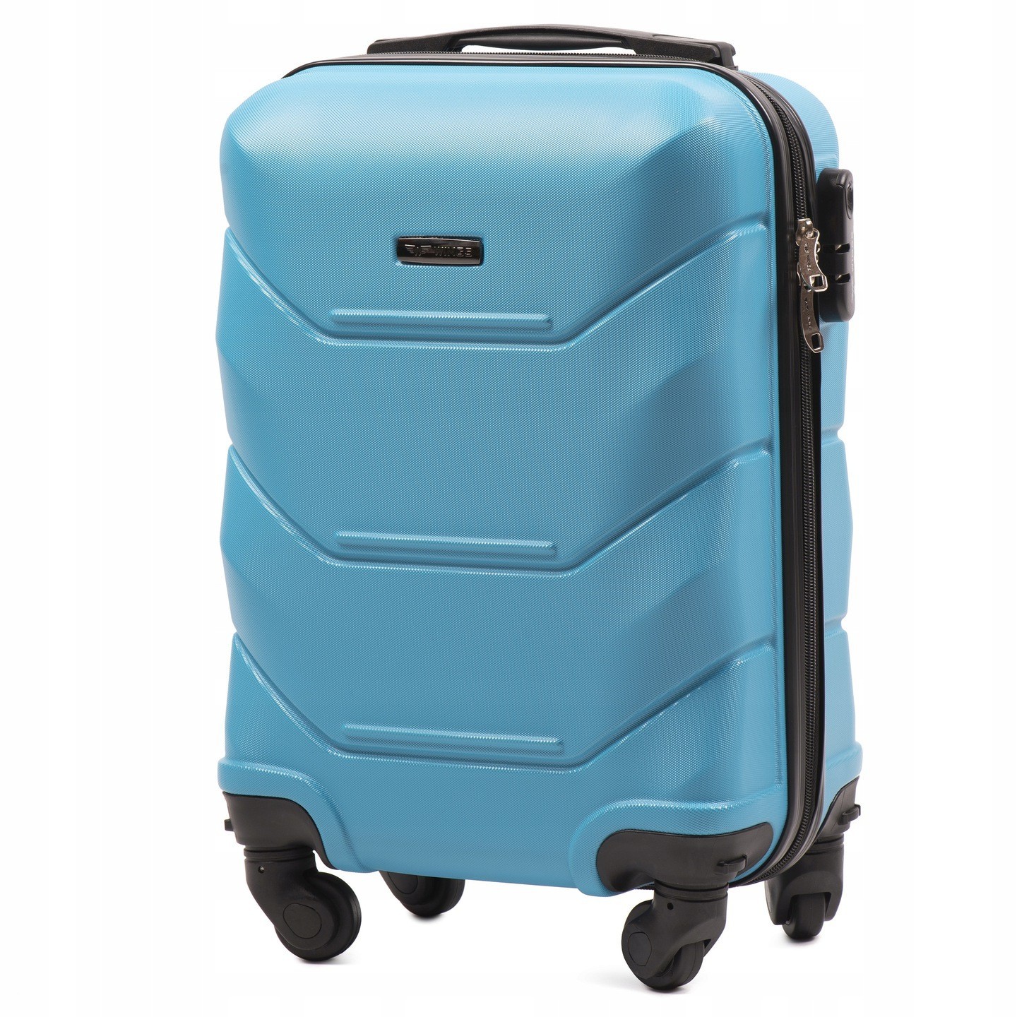 

Мини дорожный пластиковый чемодан ручная кладь WINGS 147 XS голубой Cyan