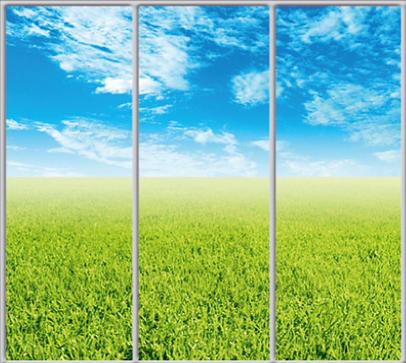 

Шкаф купе Luxe Studio Стандарт-1 Фотопечать Природа-15 2100x2200x600 трехдверный