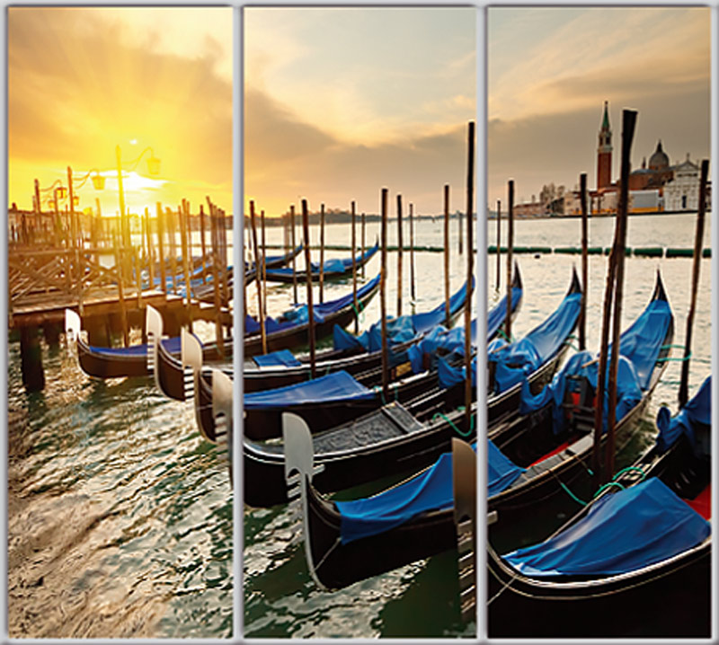 

Шкаф купе Luxe Studio Стандарт-1 Фотопечать Архитектура-130 2100x2100x600 трехдверный