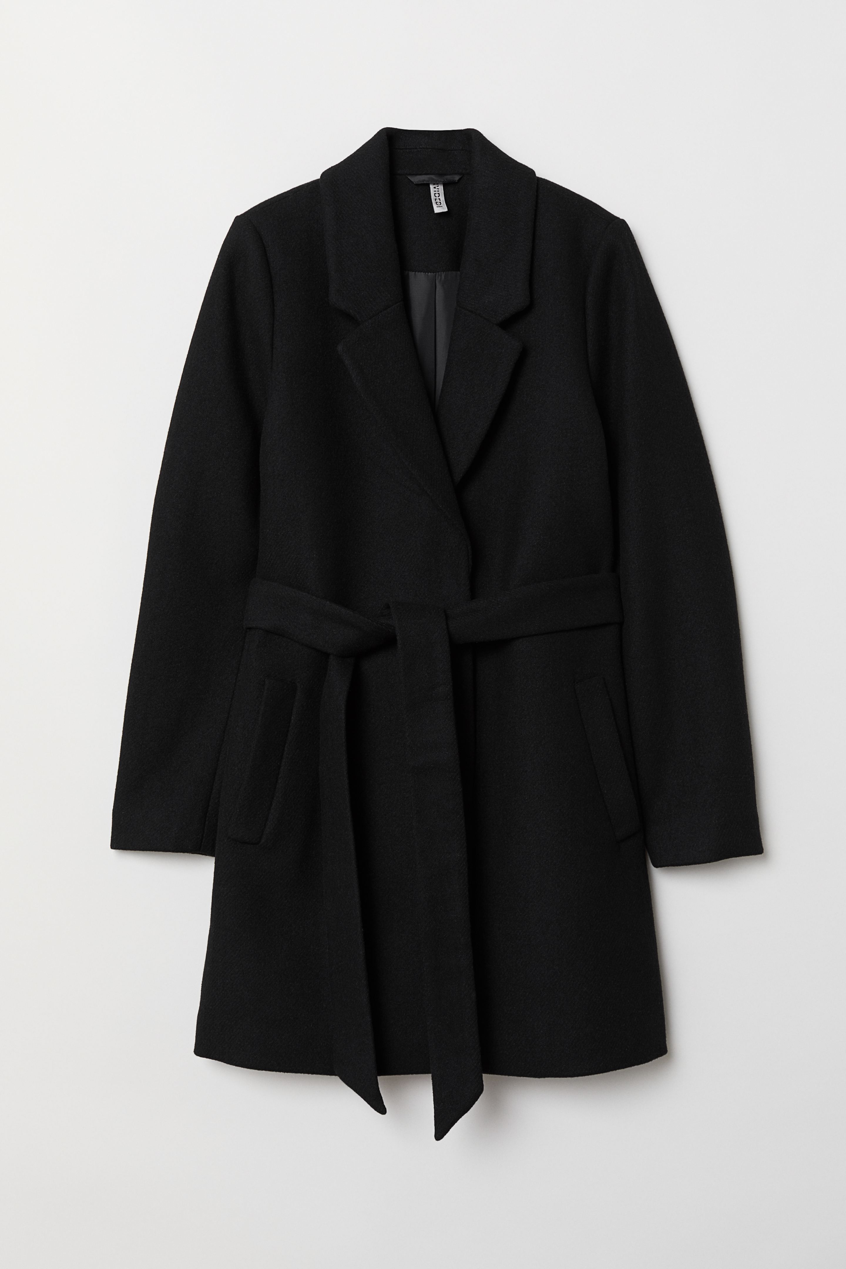 

Пальто H&M  черный 6146220, Пальто H&M 40 черный 6146220