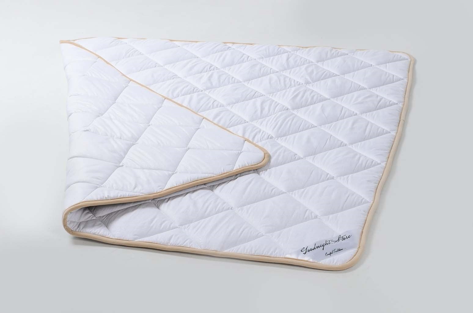 

Одеяло облегченное из шерсти мериносов Goodnight.Store 140на200 см белое 585539484168-ru