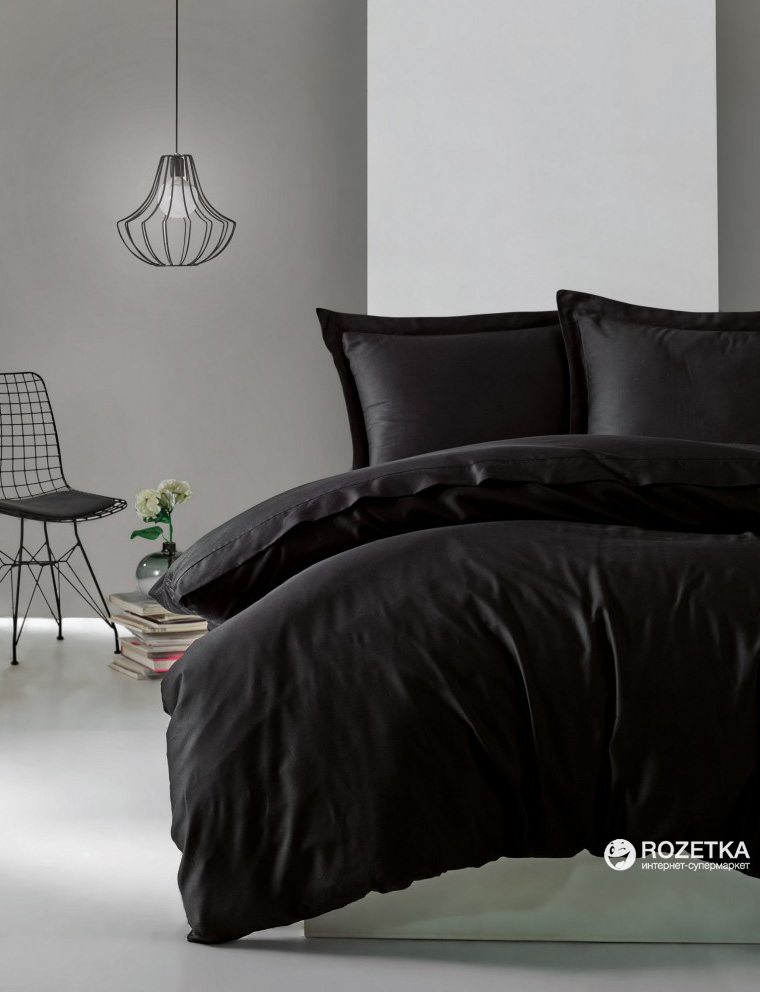 

Комплект постельного белья Cotton Box Сатин Elegant Siyah 200x220 см
