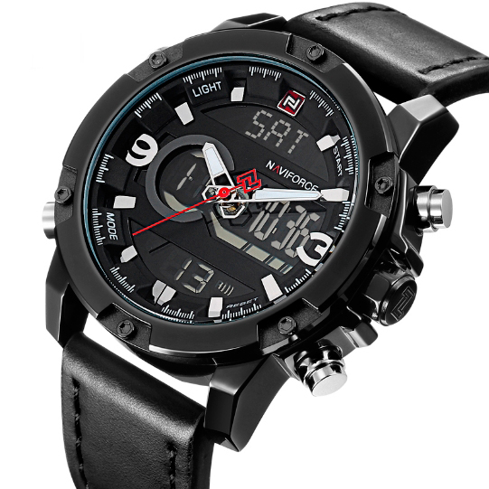 

Чоловічі годинники Naviforce Kosmos Black NF9097