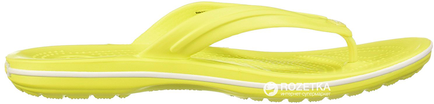 

Сланцы Crocs Jibbitz Crocband Flip 11033-38L-M10/W12 43-44 27.2 см Желтые