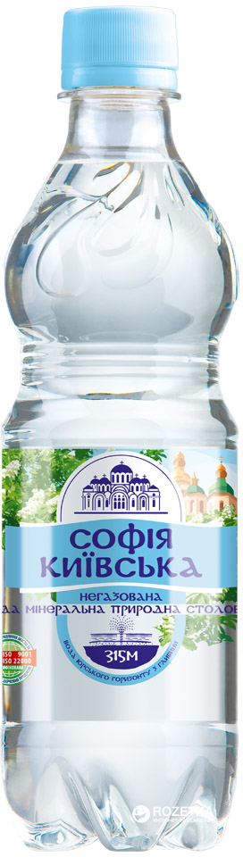 Упаковка минеральной природной столовой негазированной воды Софія ...