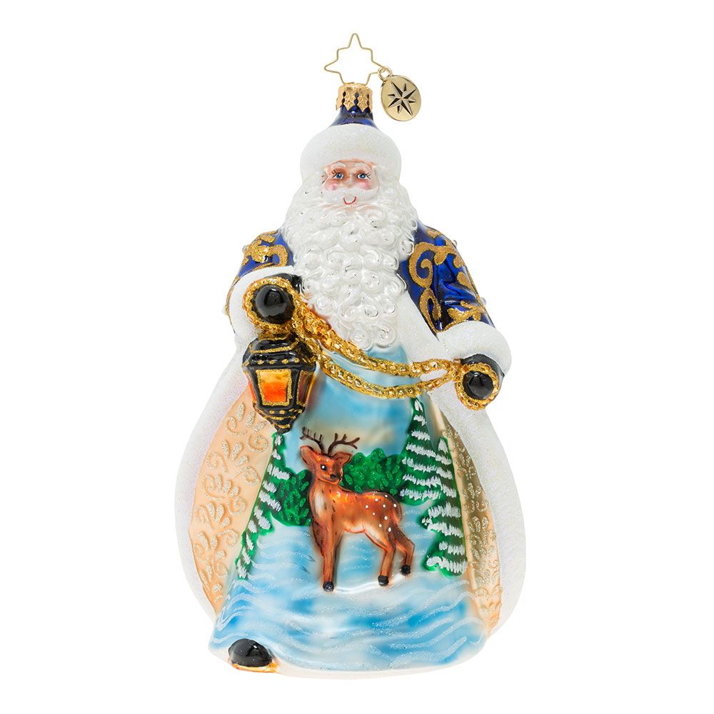 

Ёлочное украшение Christopher Radko "Wintery Snowfall Santa" 1019871
