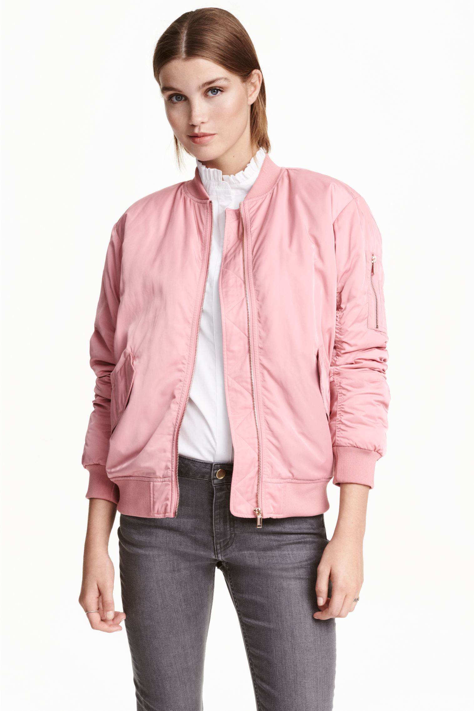 

Бомбер H&M 38 розовый 29104279514