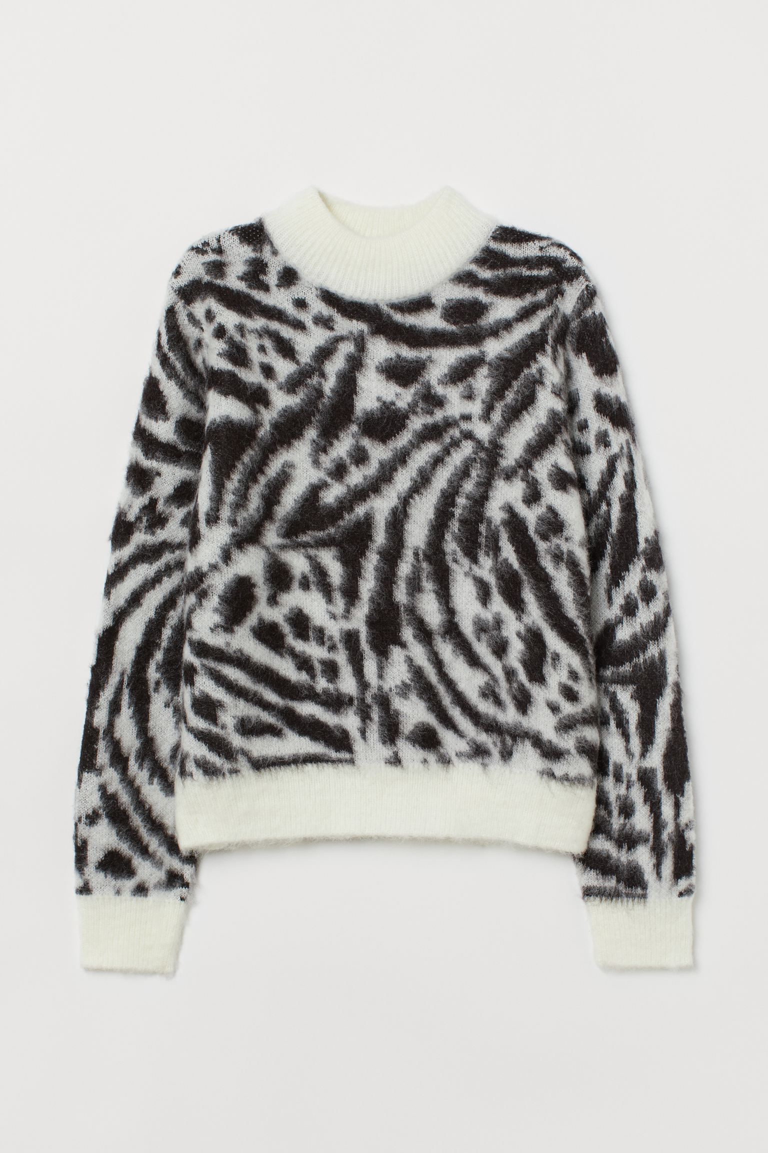 

Свитер H&M XS белый зебра 21108069471