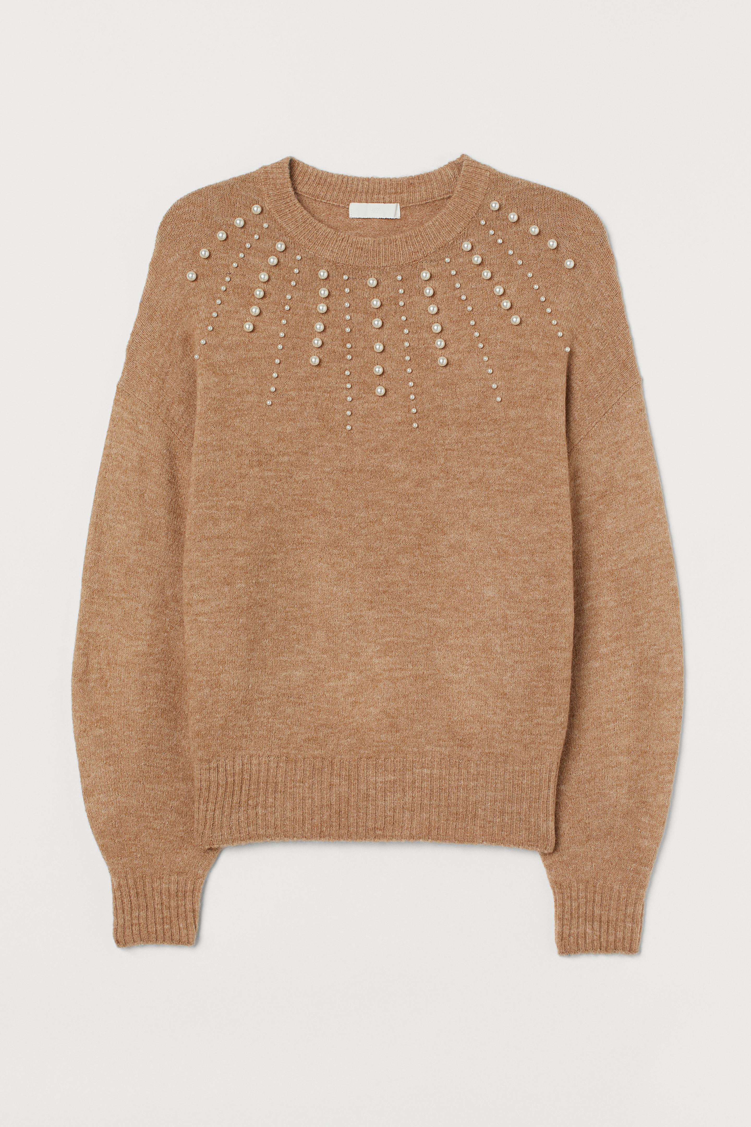 

Джемпер H&M S бежевый 7884550