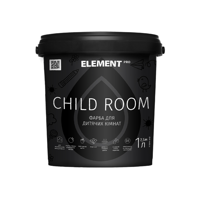 

Интерьерная краска CHILD ROOM "ELEMENT PRO" 1 л