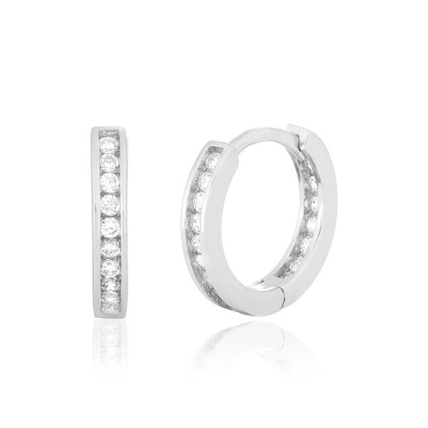 

Срібні сережки з фианитом С2Ф/404