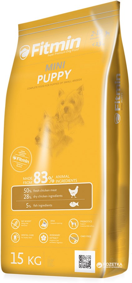 

Сухой корм для щенков Fitmin dog mini puppy - 15 кг