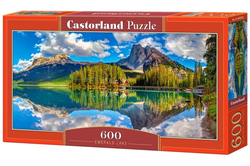 

ПАЗЛЫ CASTORLAND Изумрудное озеро, 600 ЭЛ. Размер 68х30 см (060092 )