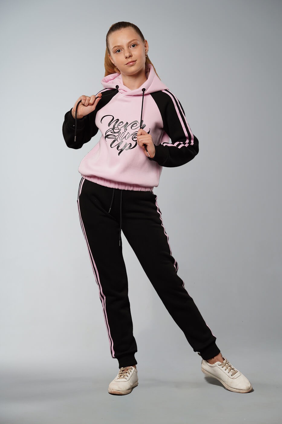 

Спортивный костюм для девочки стиль улиц Эльза 158 розовый