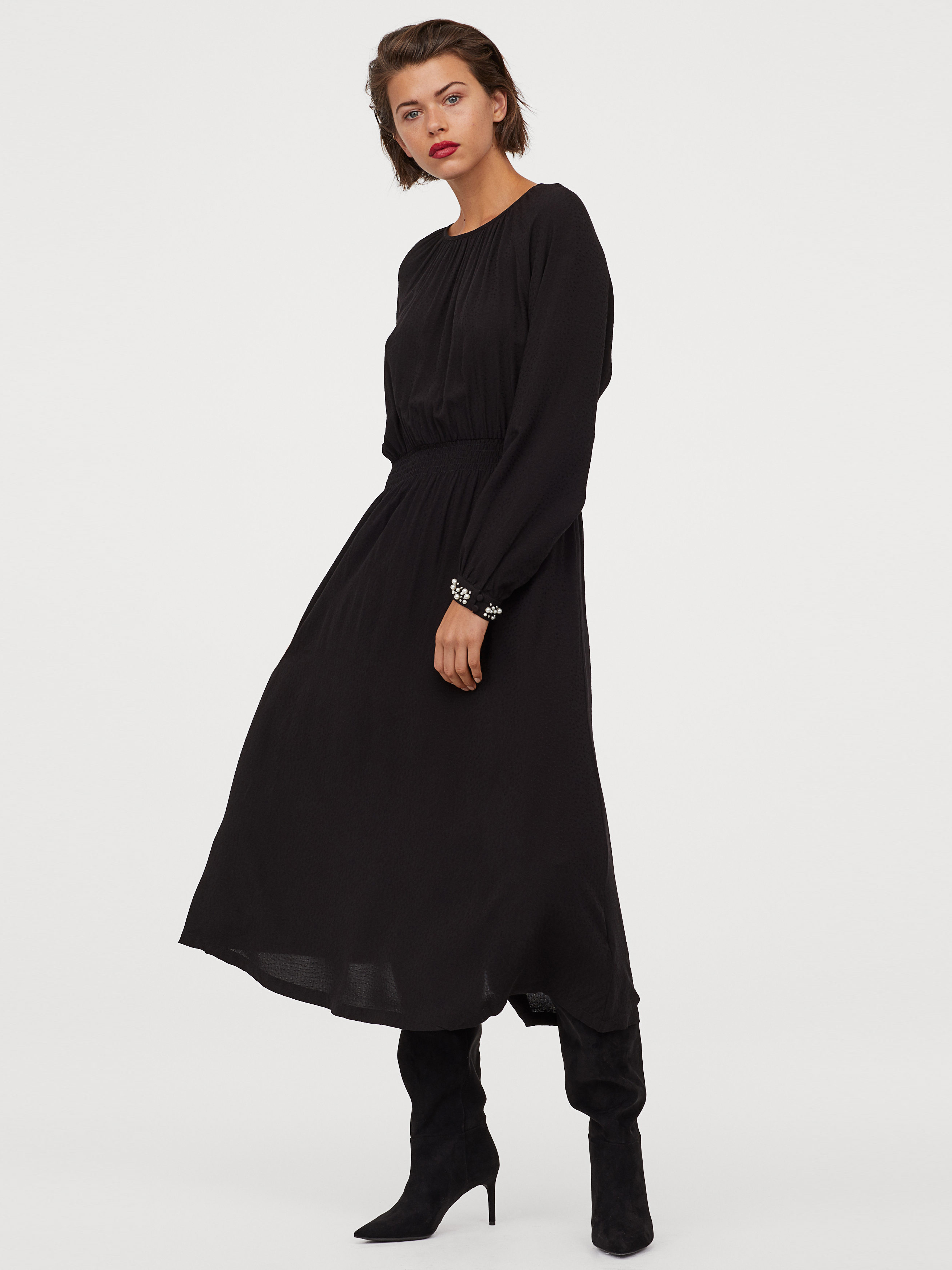 

Платье H&M 0812683-0  Черное, Платье H&M 0812683-0 L Черное