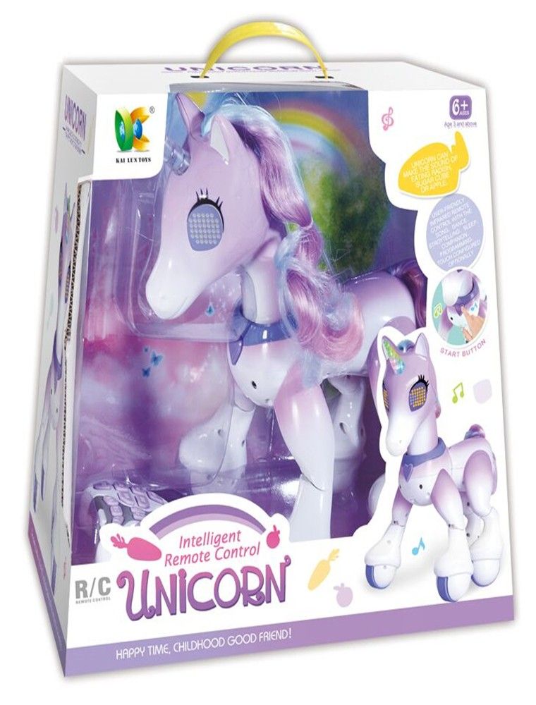 

Интерактивная Лошадка Единорог QY Toys на радиоуправлении свет звук (123170)