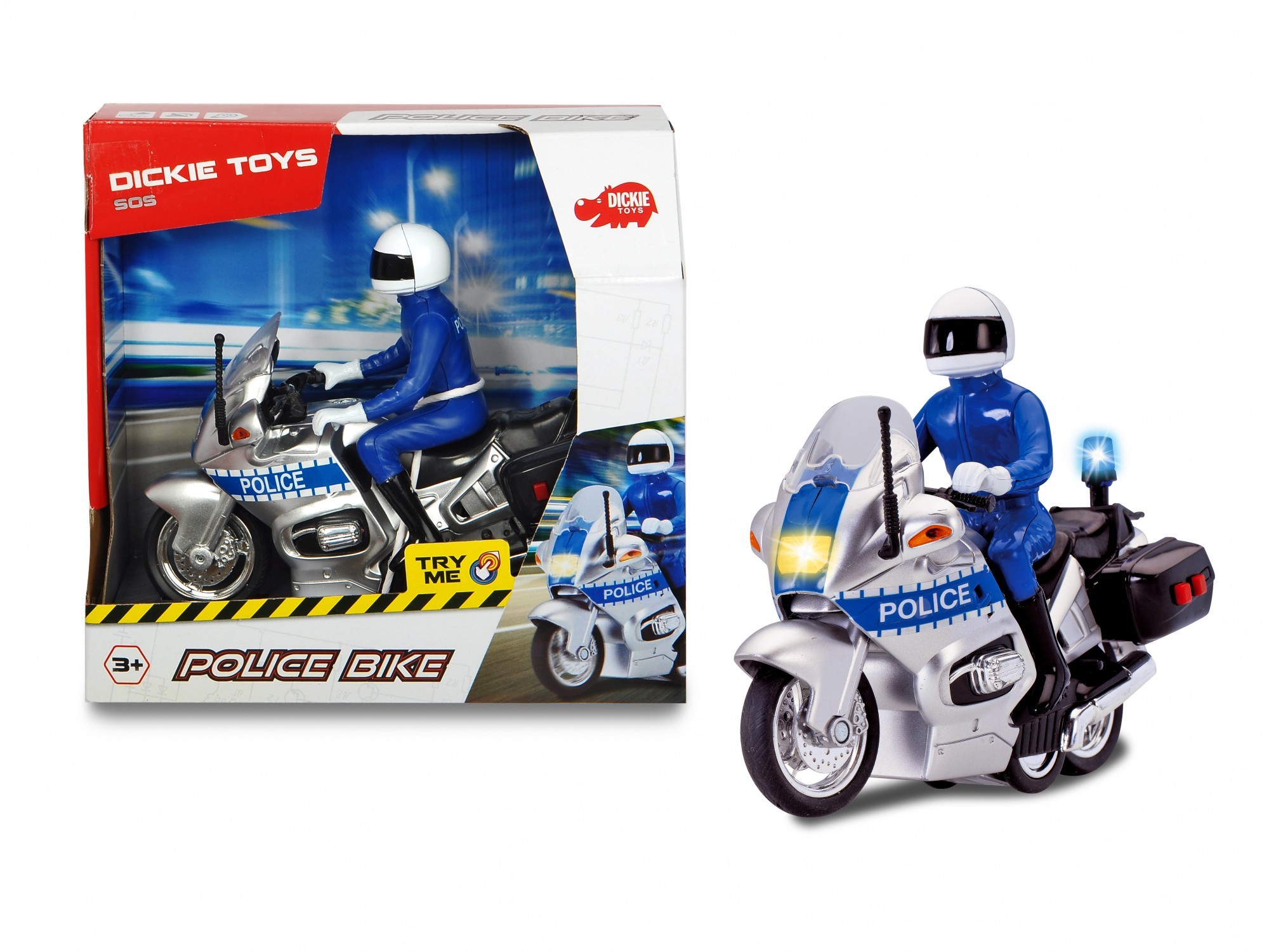 

Мотоцикл Dickie Toys Полицейский патруль 15 см (3712004)