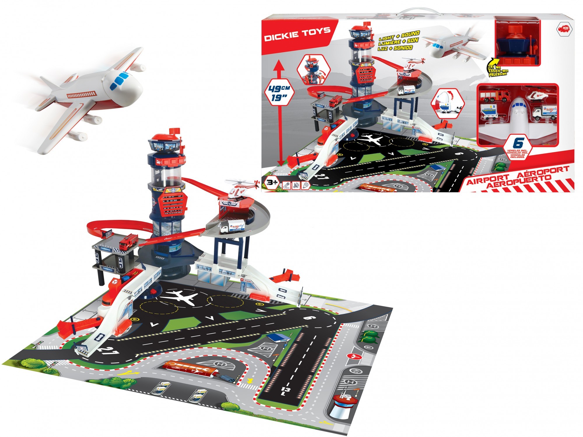 

Игровой набор Dickie Toys Аэропорт 77,5x63x49,5 см (3749007)