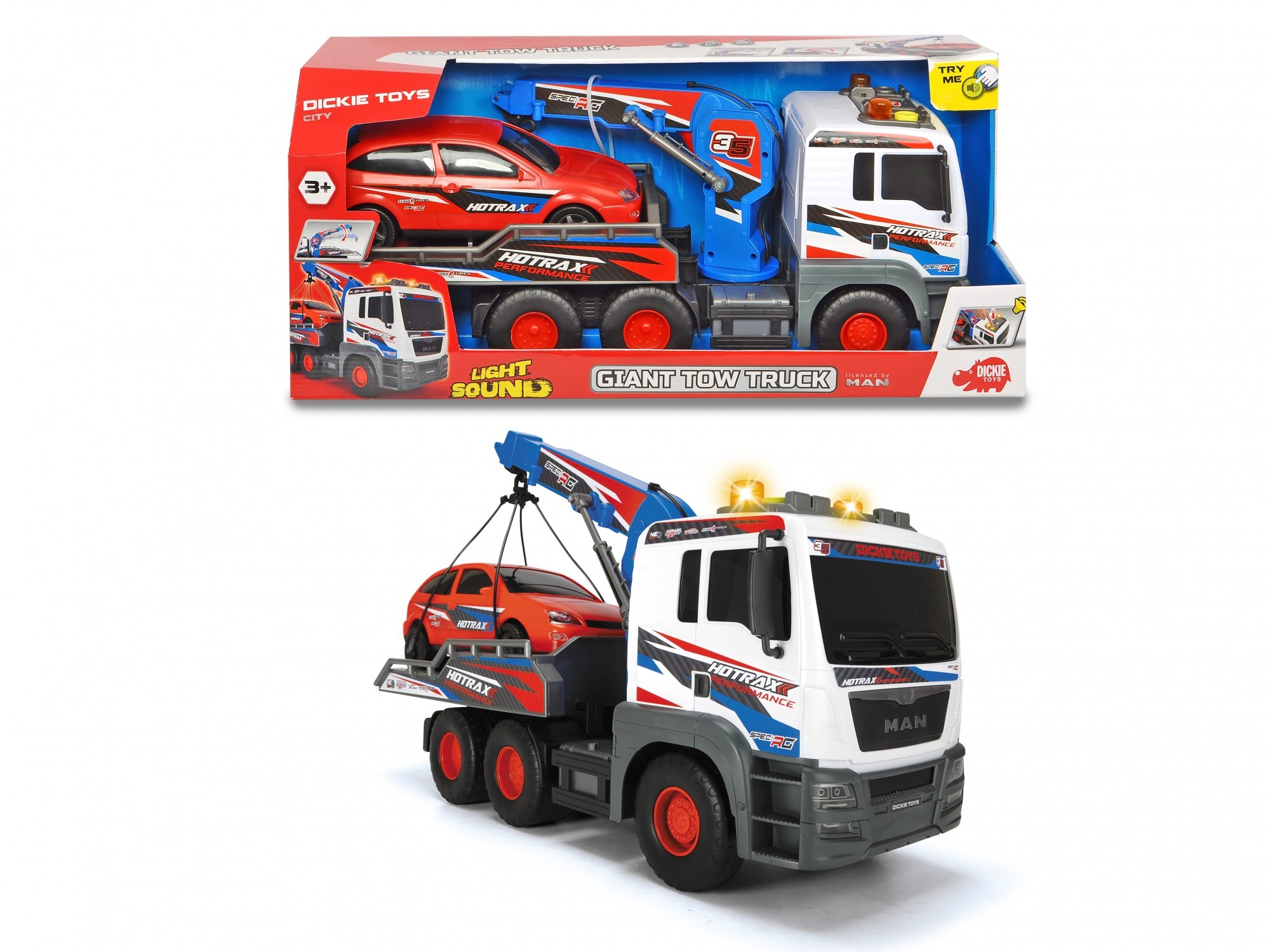 

Эвакуатор Dickie Toys МАН с манипулятором легковым автомобилем 55 см (3749025)