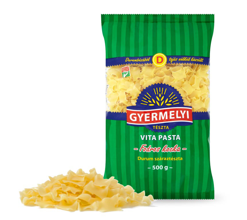 Макароны Дурум Gyermelyi Vita Pasta Большой гофрированный квадрат 500г ...