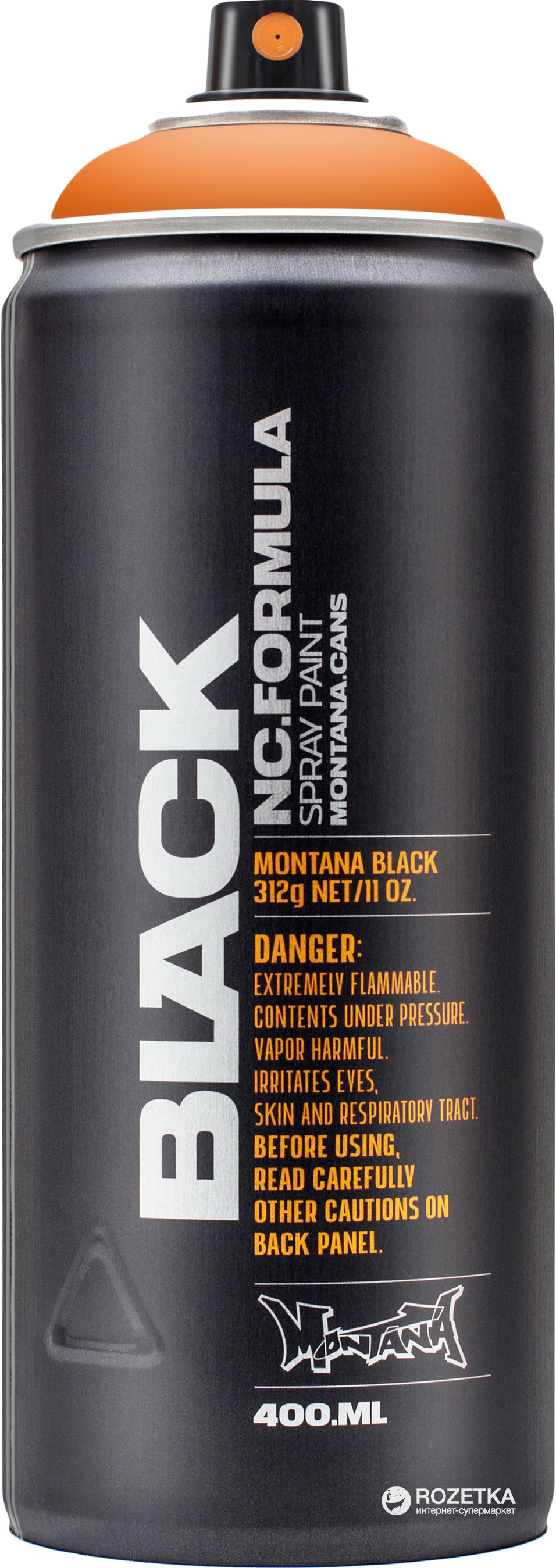 

Нитро краска-спрей Montana BLK2075 Чистый оранжевый (Pure Orange) 400 мл (4048500263682)