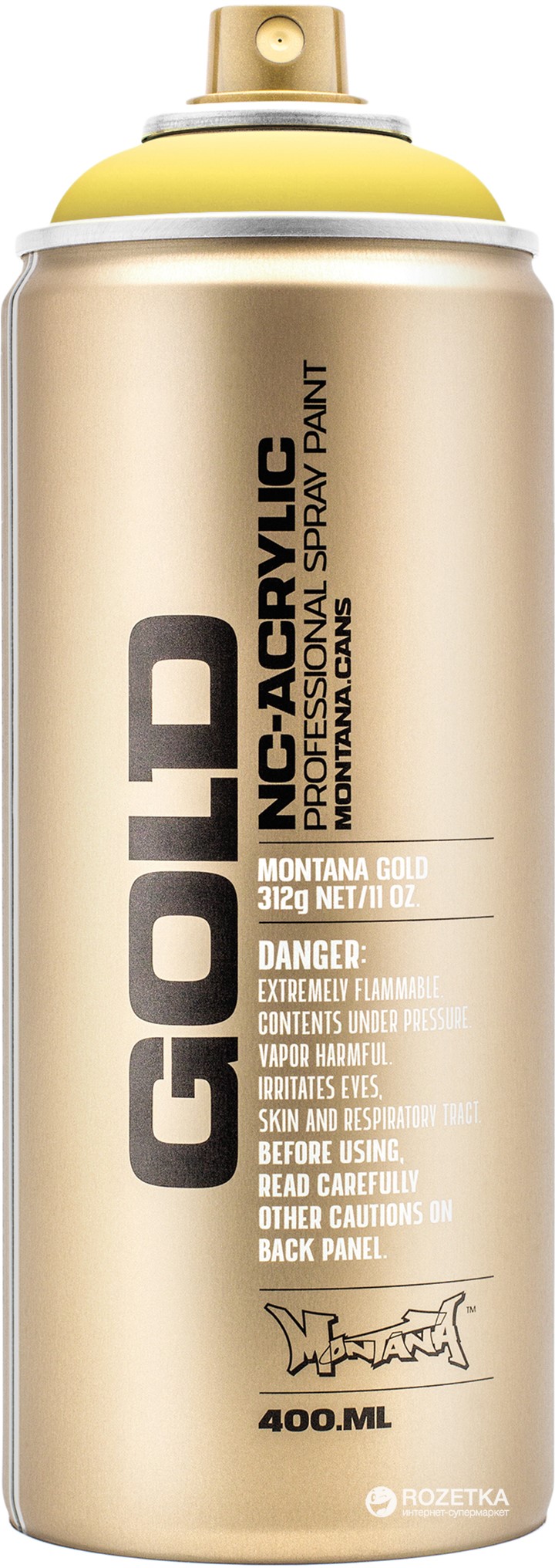 

Акриловая краска-спрей Montana Gold 1010 Пасхальный желтый 400 мл (Easter Yellow) (4048500283918)