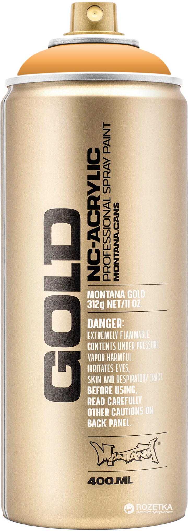 

Акриловая краска-спрей Montana Gold 2030 Черно-оранжевый 400 мл (Blast Orange) (4048500284236)