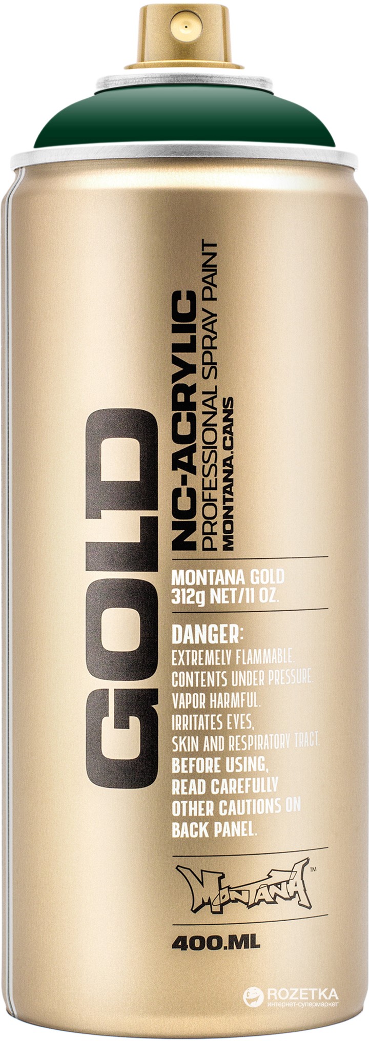 

Акриловая краска-спрей Montana Gold 6080 Зеленые джунгли 400 мл (Jungle Green) (4048500285103)