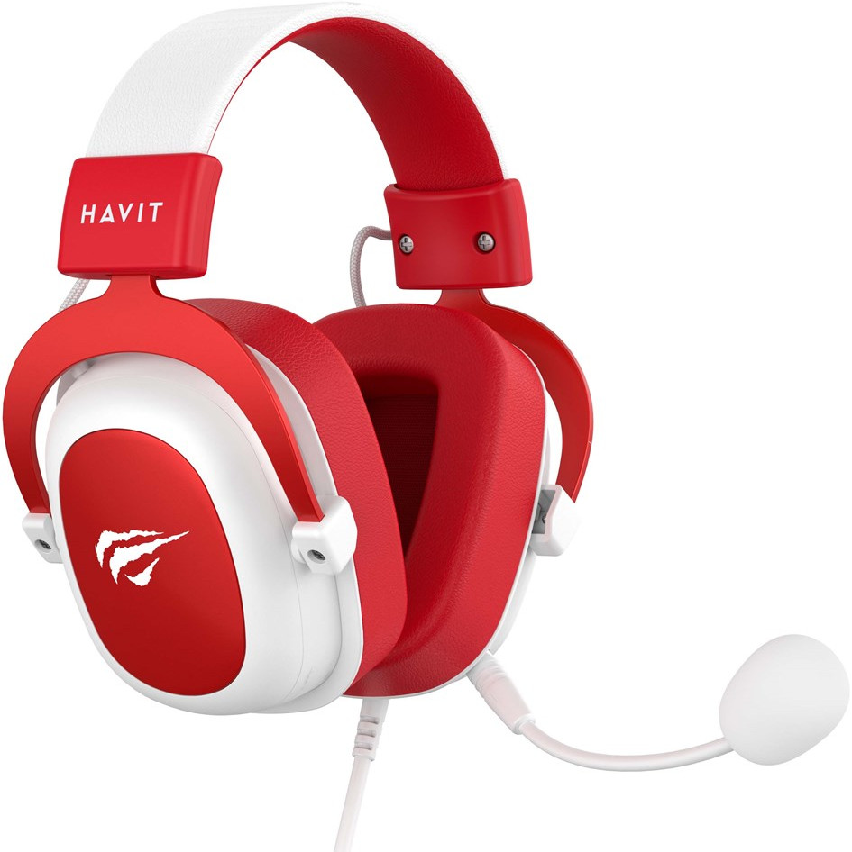 фото Наушники с микрофоном Havit H2002D Red/White