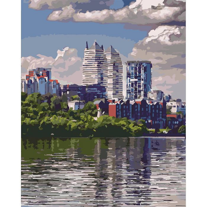 

Картина по номерам. Городской пейзаж "Любимый город" 40*50см KHO2186 393635